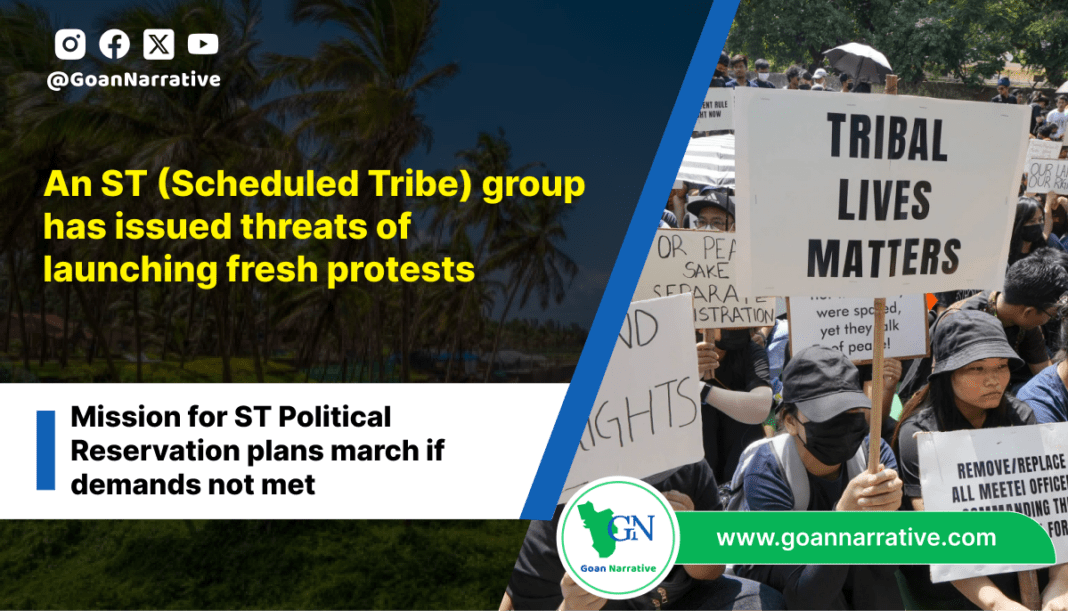 An ST (Scheduled Tribe) group has issued threats of launching fresh protests