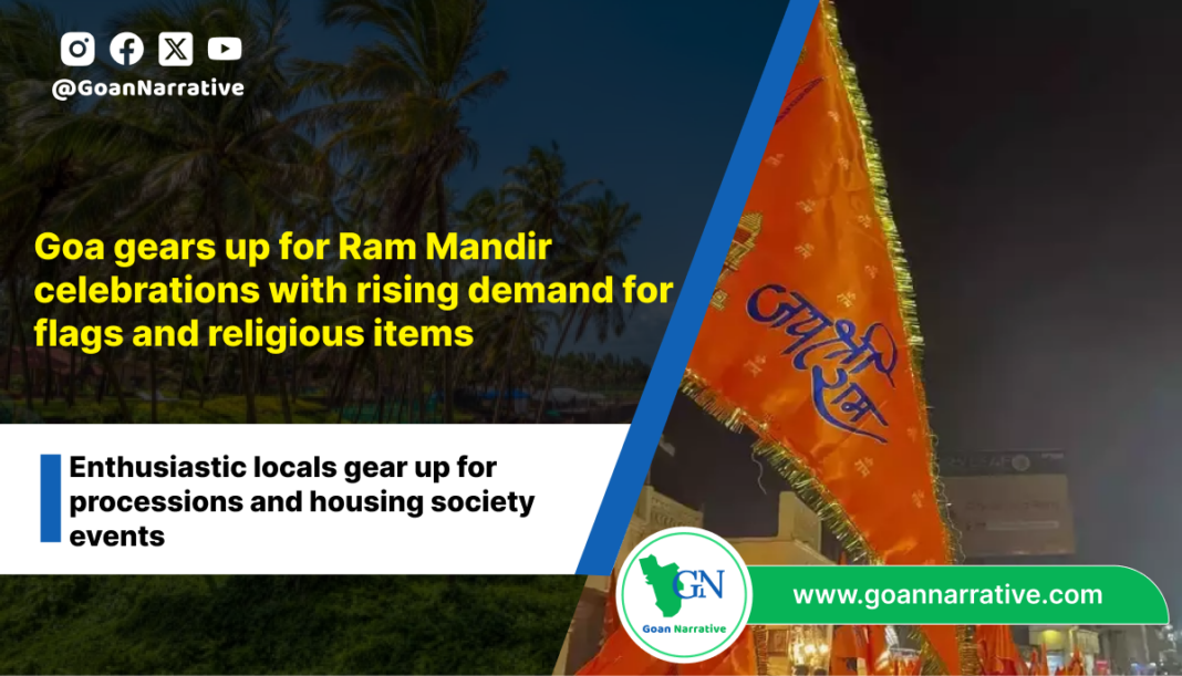Goa gears up for Ram Mandir celebrations with rising demand for flags and religious items (1)