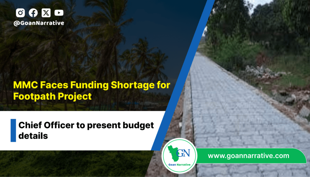MMC Faces Funding Shortage for Footpath Project
