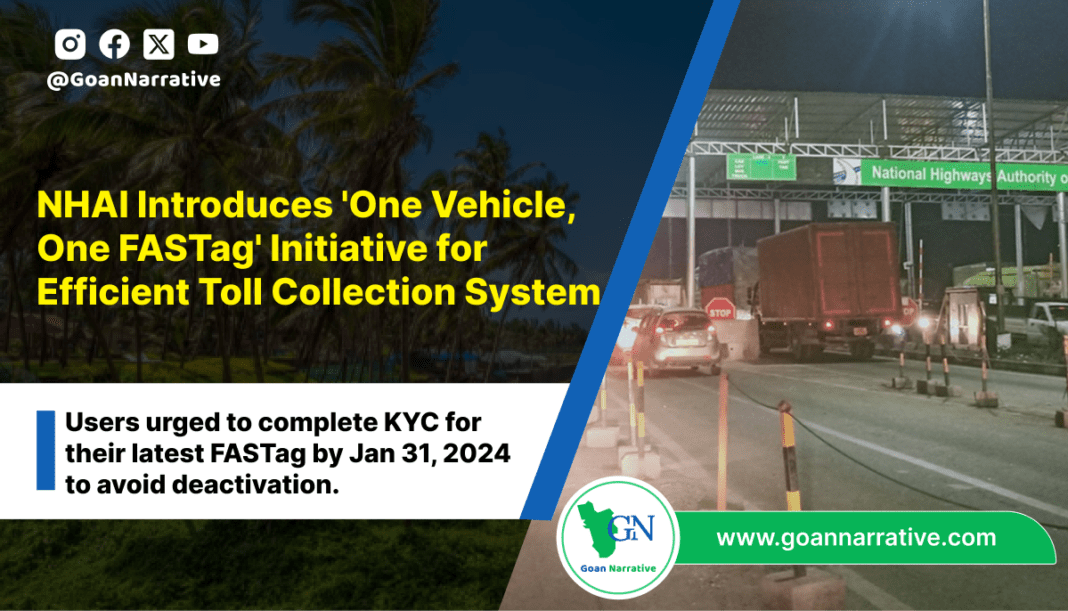 NHAI Introduces 'One Vehicle, One FASTag' Initiative for Efficient Toll Collection System