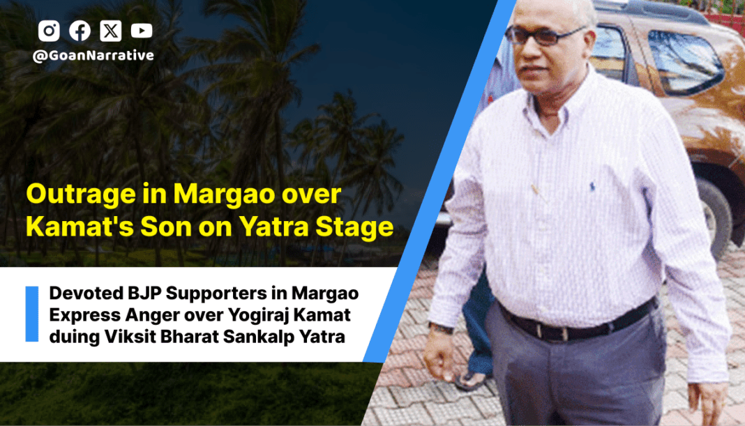 Outrage in Margao over Kamat's Son on Yatra Stage