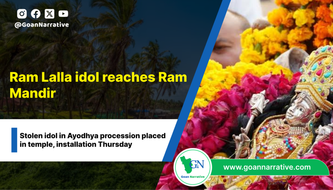 Ram Lalla idol reaches Ram Mandir (1)