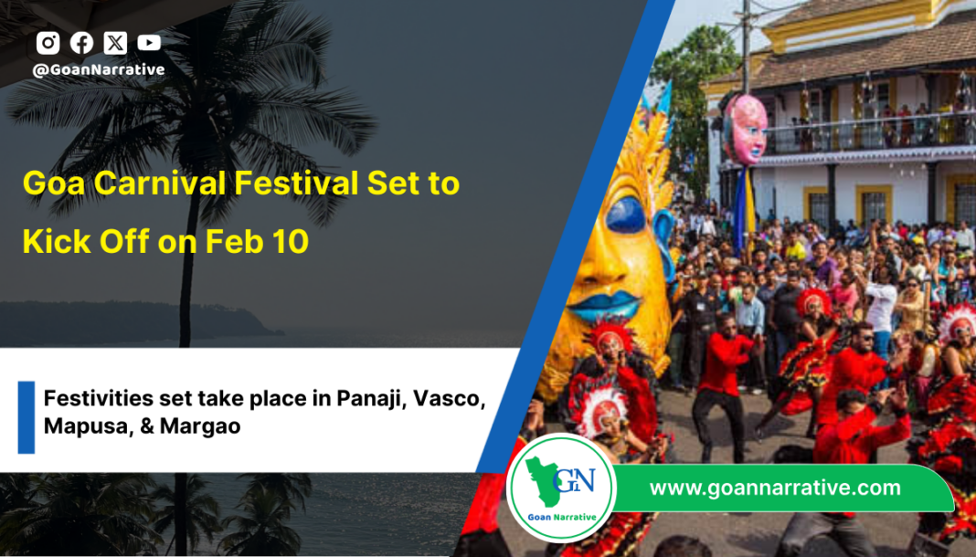 Goa Carnival Festival Set to Kick Off on Feb 10