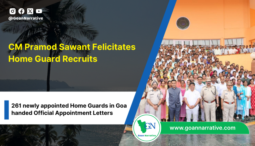 Chief Minister Pramod Sawant Leads Felicitation for Home Guard Recruits