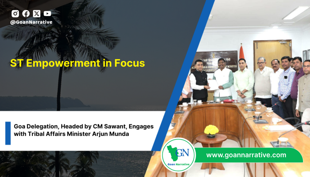 Goa Delegation, Headed by CM Sawant, Engages with Tribal Affairs Minister Arjun Munda