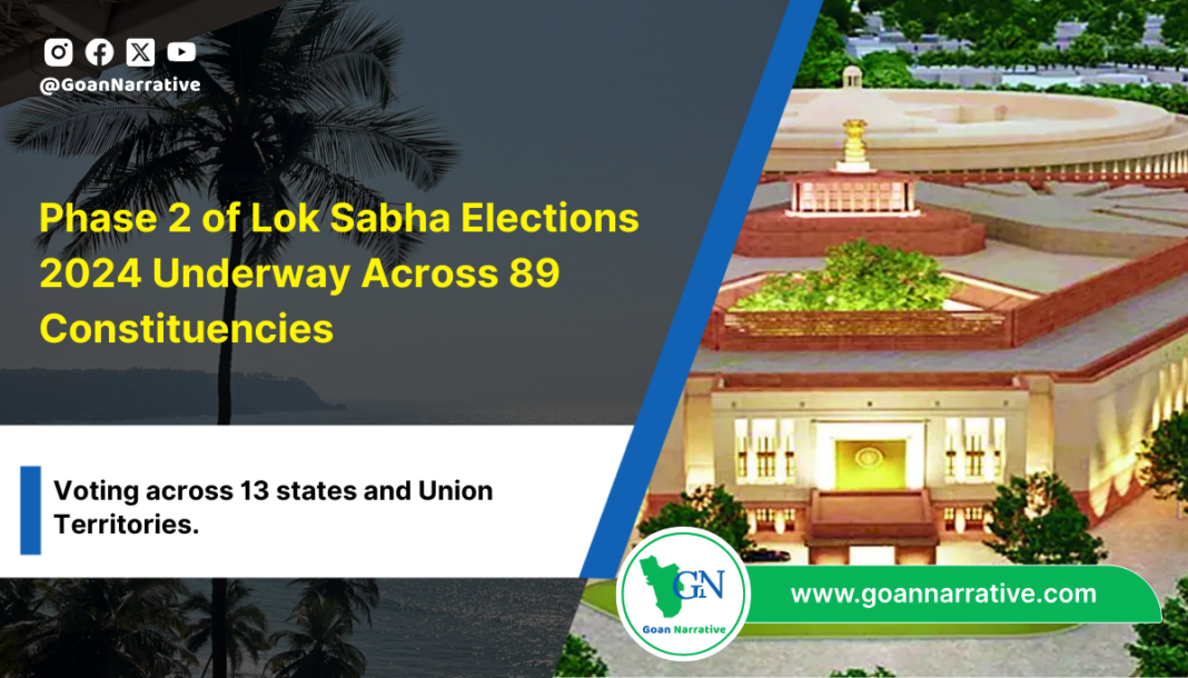 Phase 2 of Lok Sabha Elections 2024 Underway Across 89 Constituencies