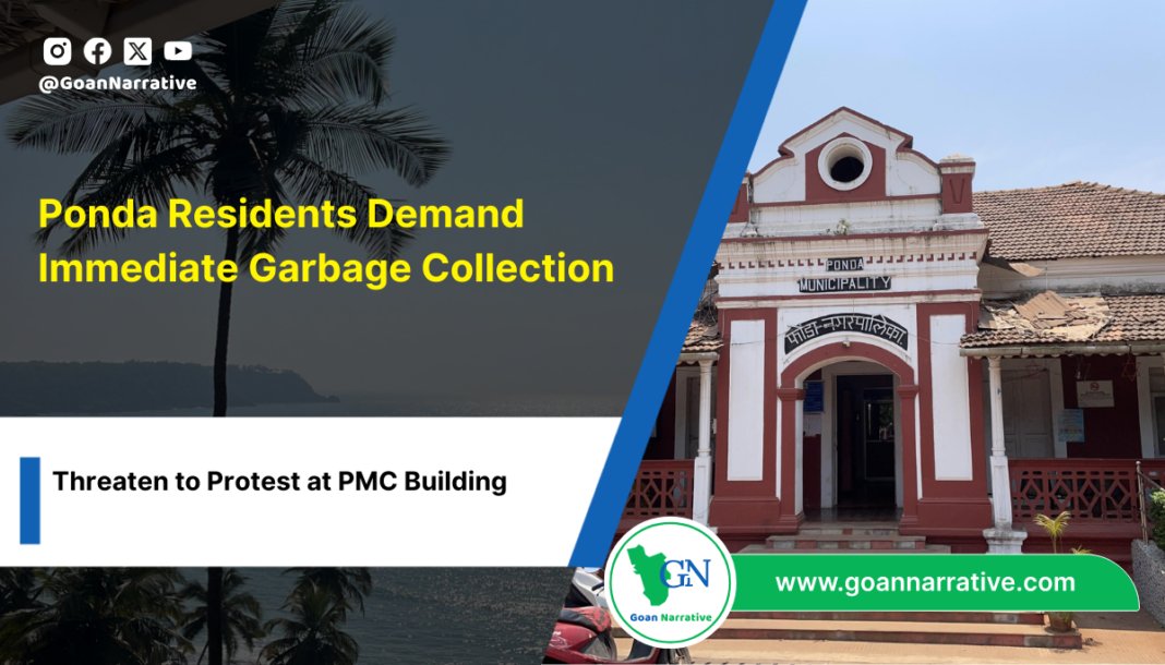 5 (4) Ponda Residents Demand Immediate Garbage Collection: Threaten to Protest at PMC Building