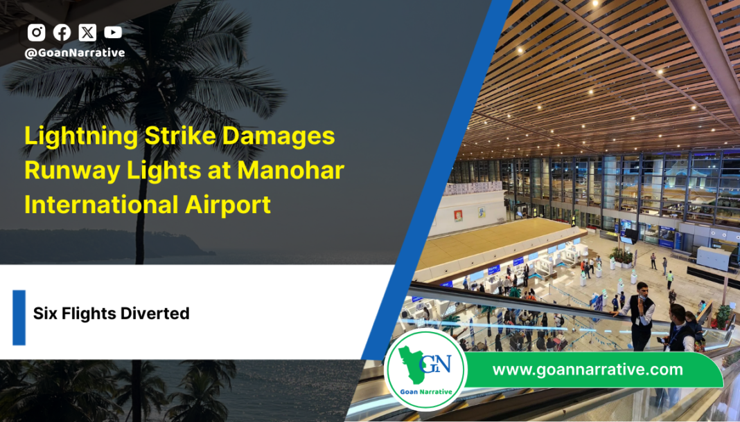 Lightning Strike Damages Runway Lights at Manohar International Airport, Diverts Six Flights