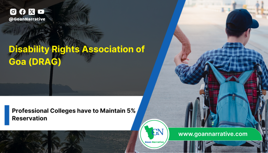 Disability Rights Association of Goa (DRAG) Urges Schools to Admit Students with Disabilities, Emphasizes Inclusive Education