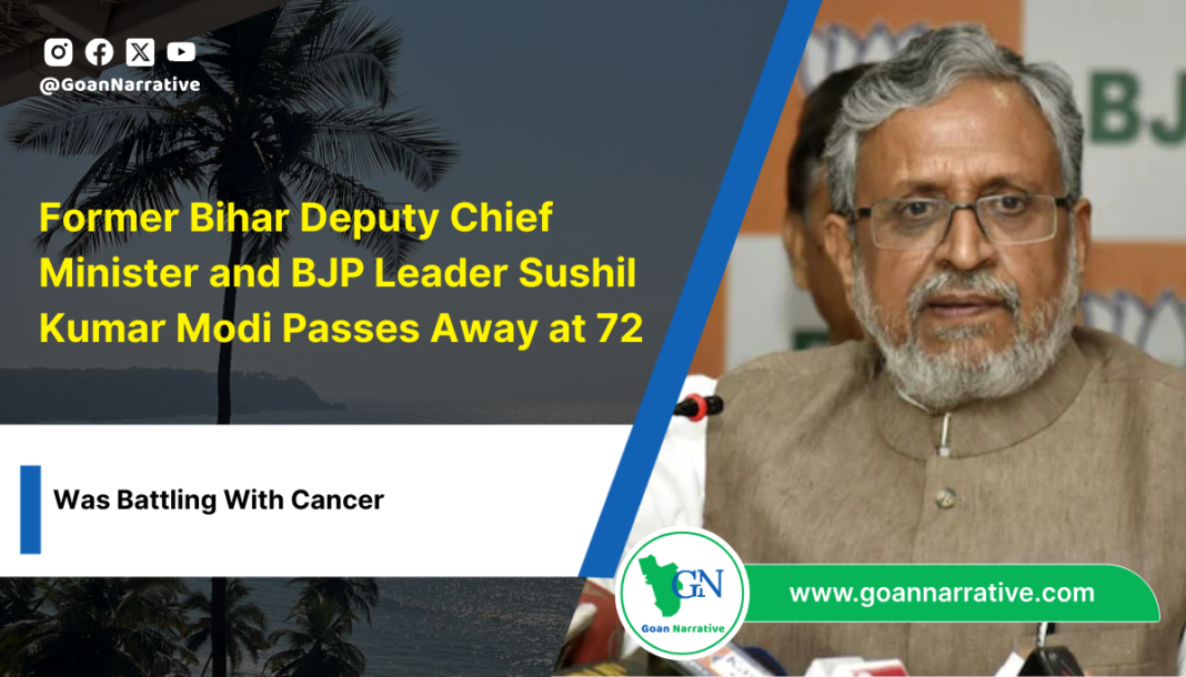 Former Bihar Deputy Chief Minister and BJP Leader Sushil Kumar Modi Passes Away at 72 After Cancer Diagnosis