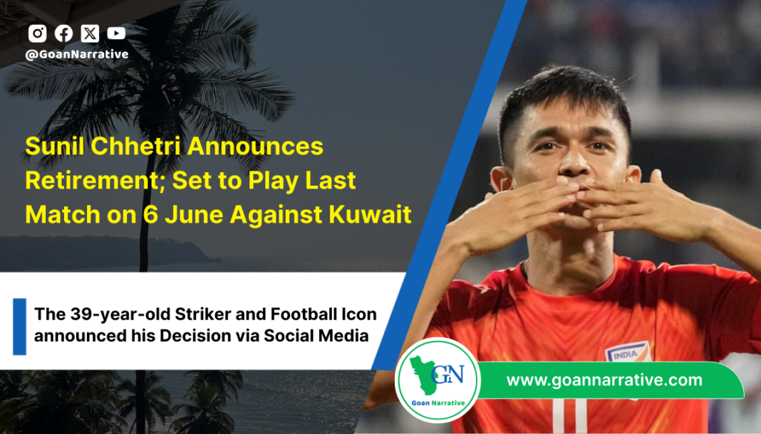 Football Icon Sunil Chhetri to Retire After India's FIFA World Cup Qualifier Against Kuwait