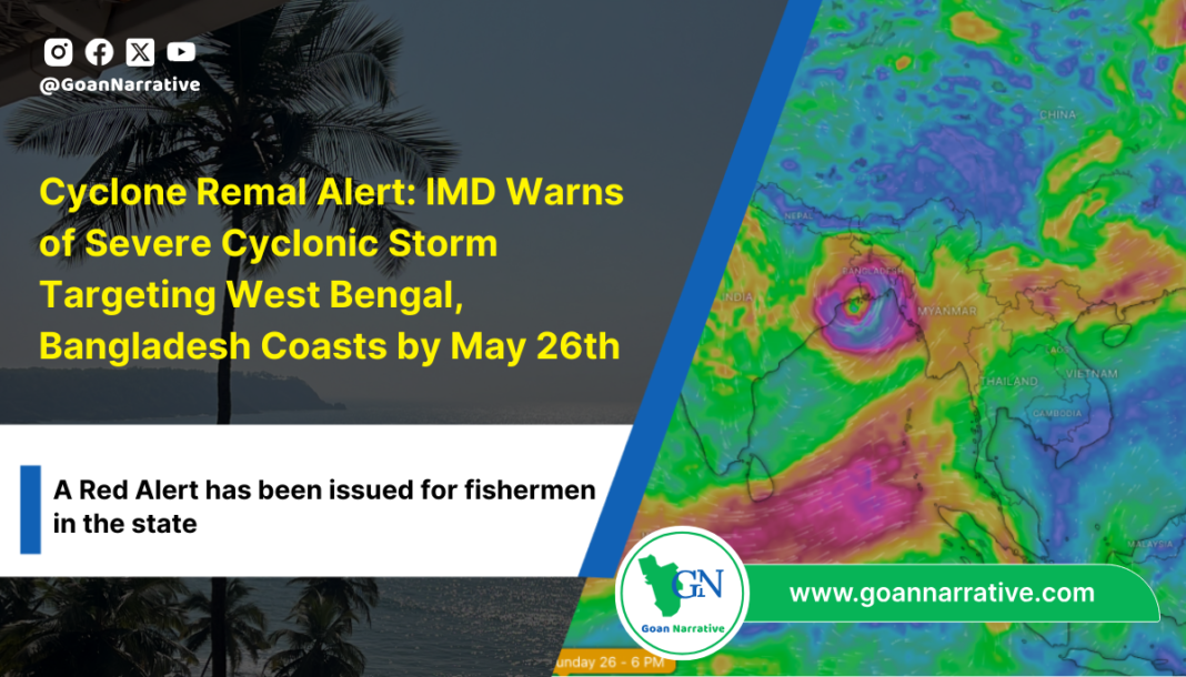 3 (13) Cyclone Remal Alert: IMD Warns of Severe Cyclonic Storm Targeting West Bengal, Bangladesh Coasts by May 26th