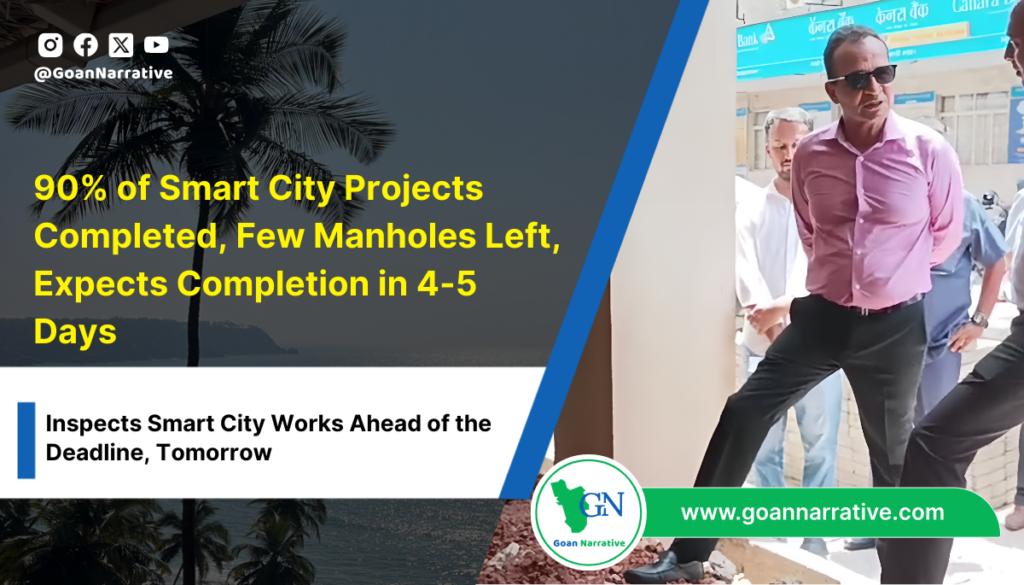 90% of Smart City Projects Completed, Few Manholes Left, Expects Completion in 4-5 Days