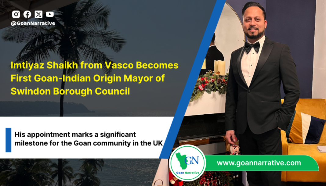 Imtiyaz Shaikh from Vasco Becomes First Goan-Indian Origin Mayor of Swindon Borough Council