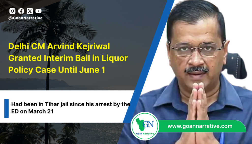 Delhi CM Arvind Kejriwal Granted Interim Bail in Liquor Policy Case Until June 1