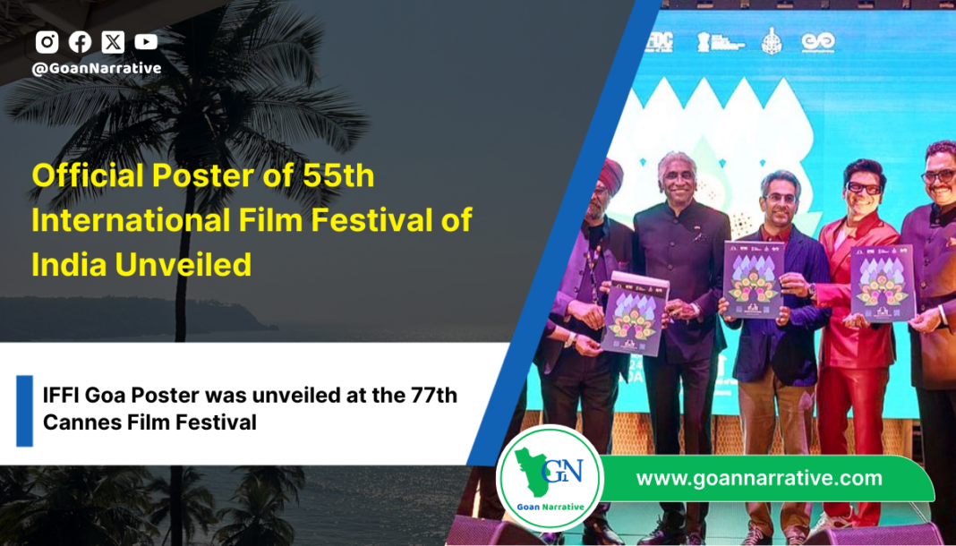 Official Poster of 55th International Film Festival of India Unveiled at 77th Cannes Film Festival