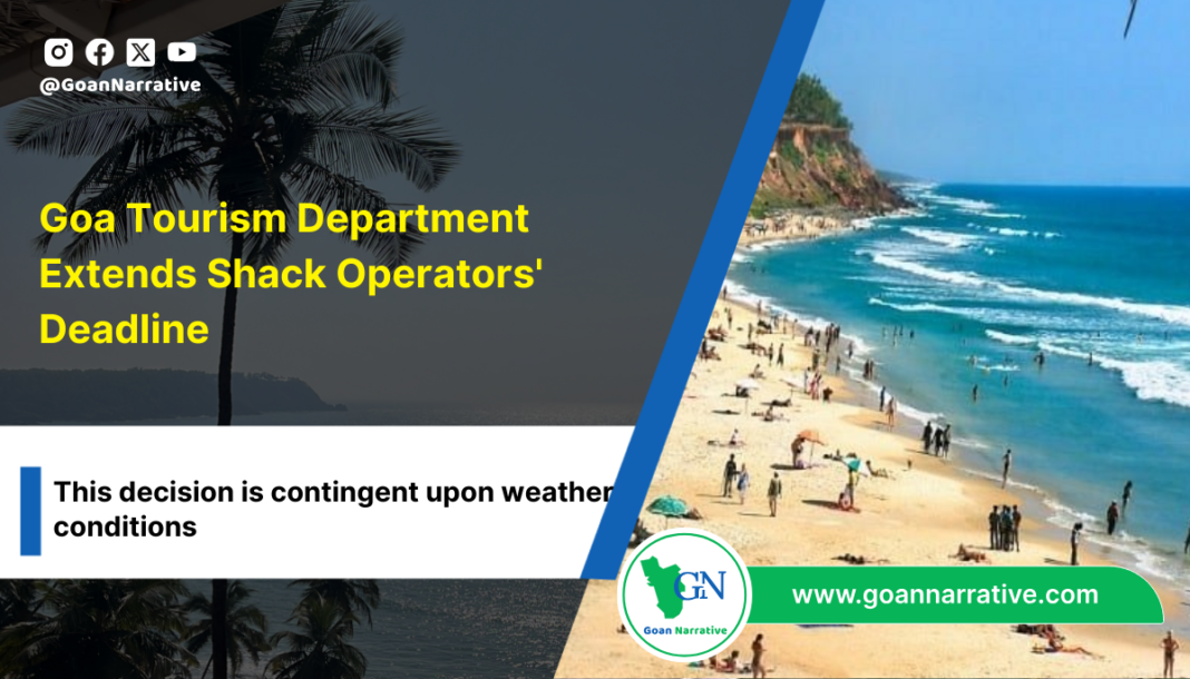 Goa Tourism Department Extends Shack Operators' Deadline