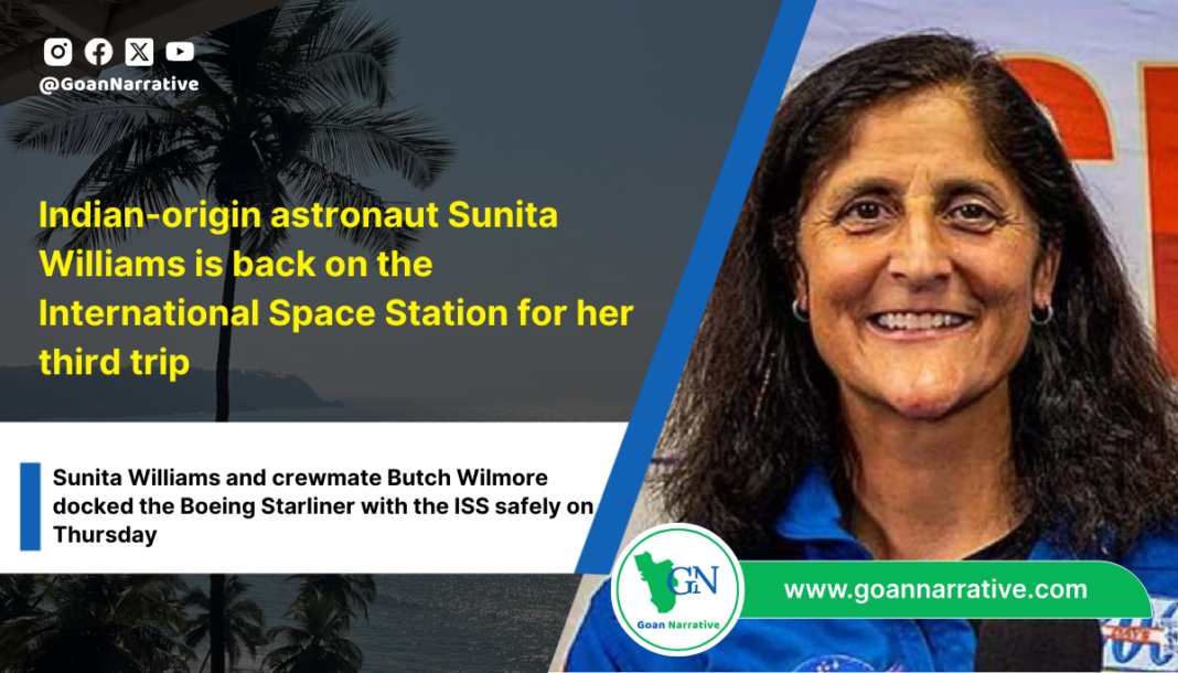 Indian-origin astronaut Sunita Williams is back on the International Space Station for her third trip