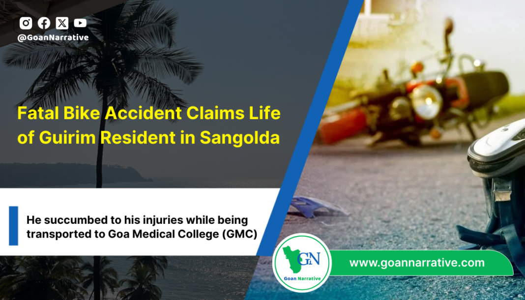 1 Fatal Bike Accident Claims Life of Guirim Resident in Sangolda