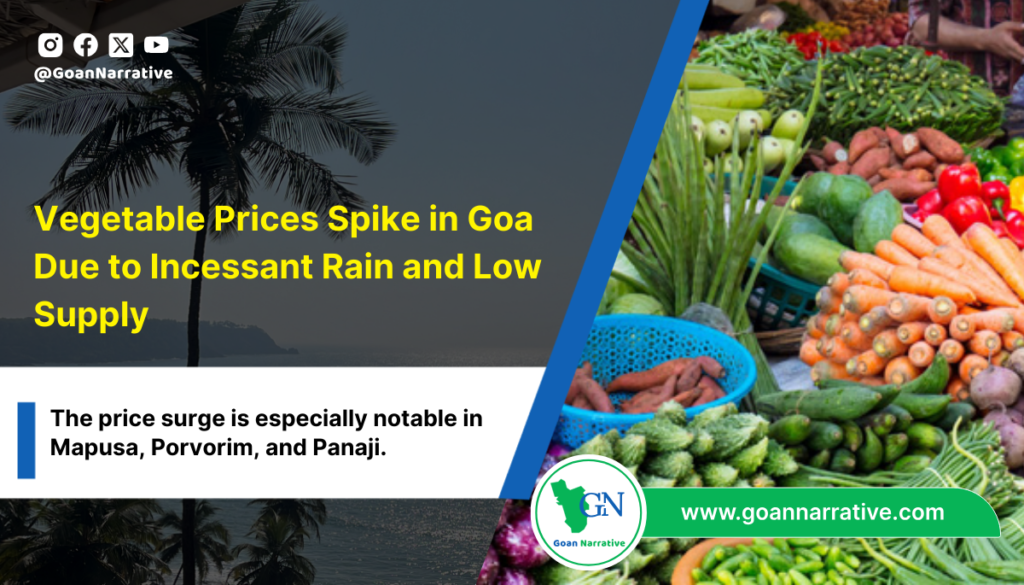 Vegetable Prices Spike in Goa Due to Incessant Rain and Low Supply