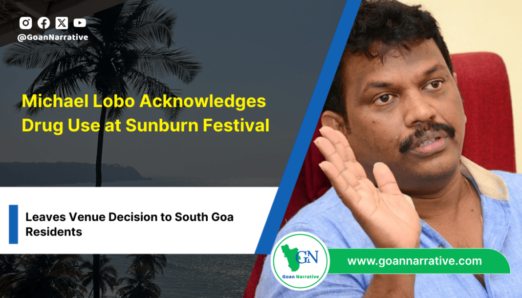 1-min Michael Lobo Acknowledges Drug Use at Sunburn Festival, Leaves Venue Decision to South Goa Residents