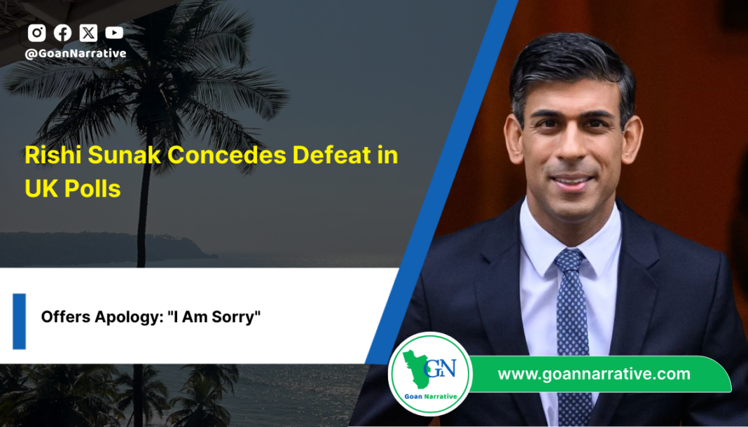 4 Rishi Sunak Concedes Defeat in UK Polls, Offers Apology: I Am Sorry