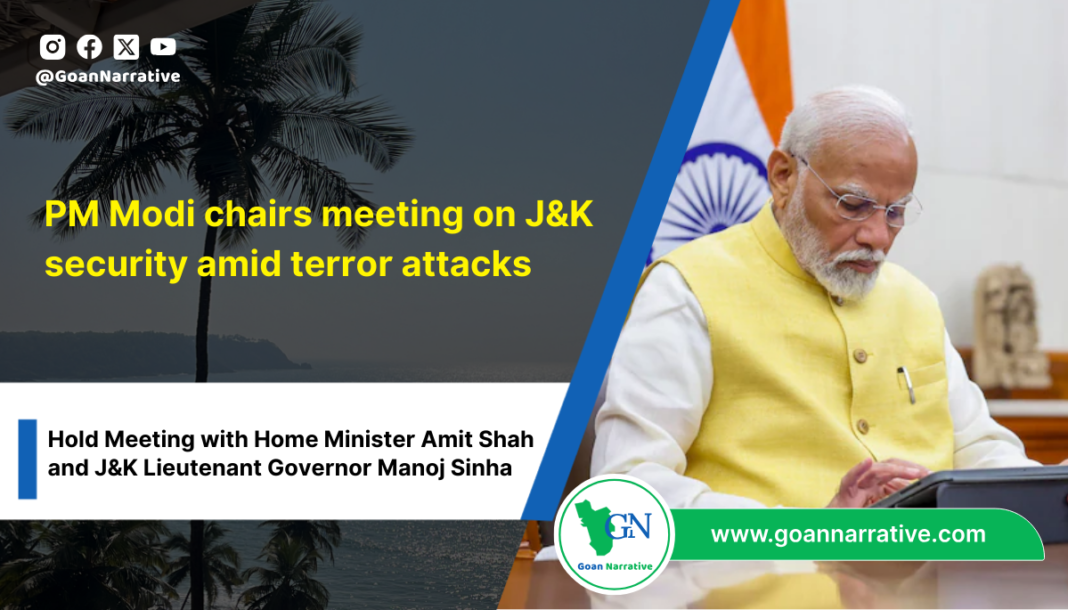 4 PM Modi chairs meeting on J&K security amid terror attacks