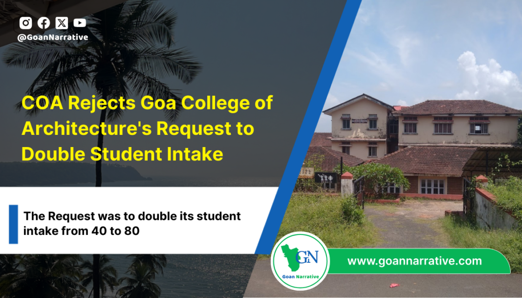 2 COA Rejects Goa College of Architecture's Request to Double Student Intake