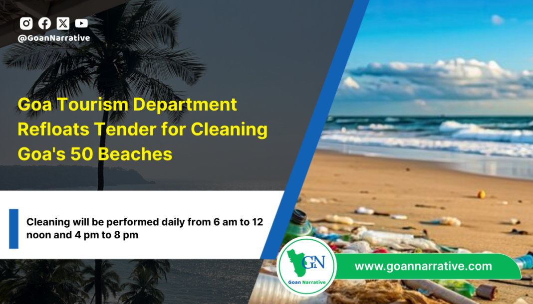 3 Goa Tourism Department Refloats Tender for Cleaning Goa's 50 Beaches