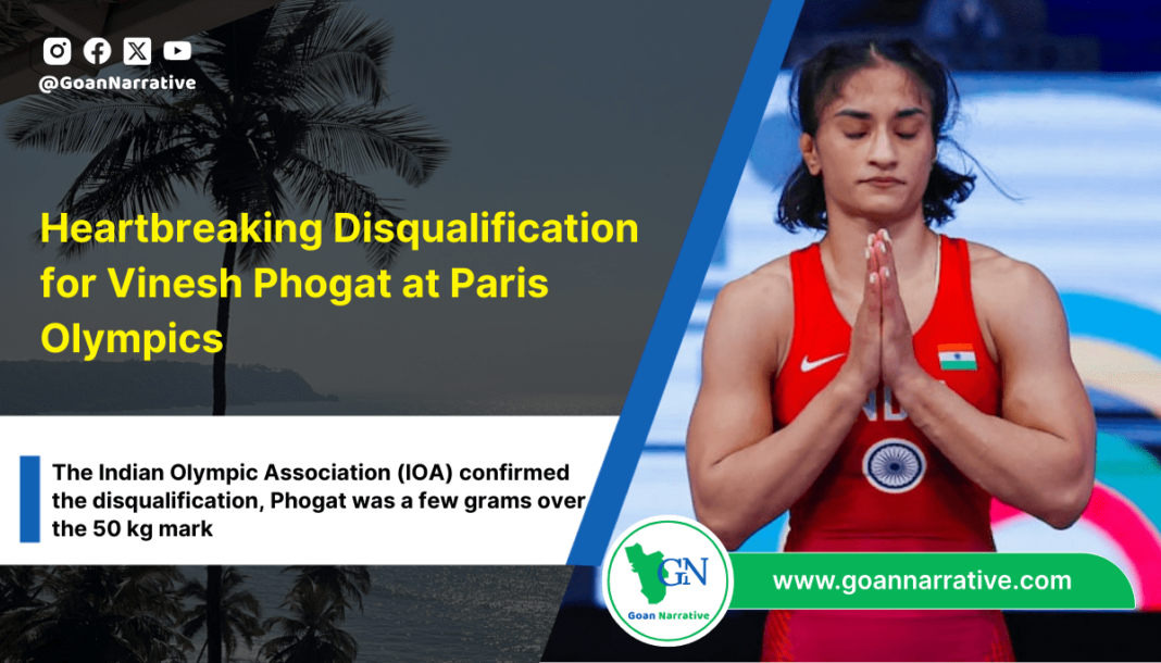 5 Heartbreaking Disqualification for Vinesh Phogat at Paris Olympics