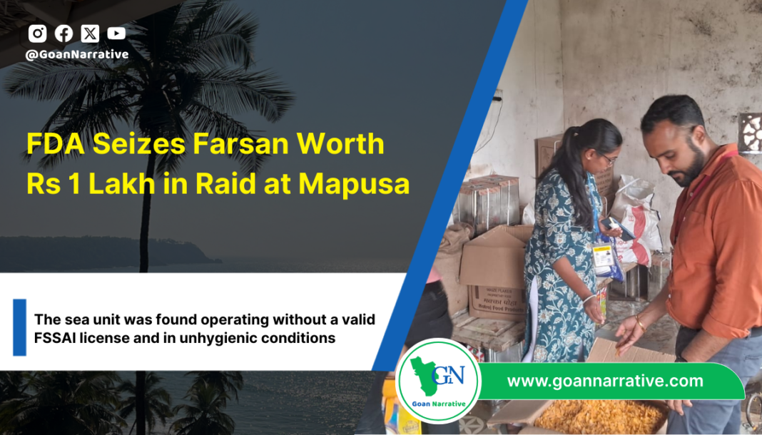 7 FDA Seizes Farsan Worth Rs 1 Lakh in Raid