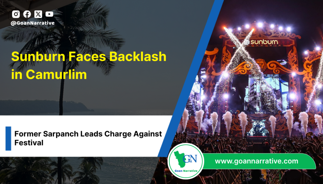 4 Sunburn Faces Backlash in Camurlim: Former Sarpanch Leads Charge Against Festival