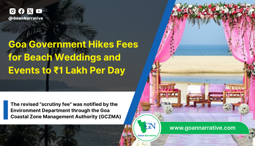 Goa Government Hikes Fees for Beach Weddings and Events to ₹1 Lakh Per Day