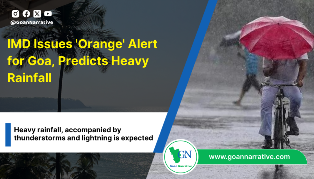 3 IMD Issues 'Orange' Alert for Goa, Predicts Heavy Rainfall