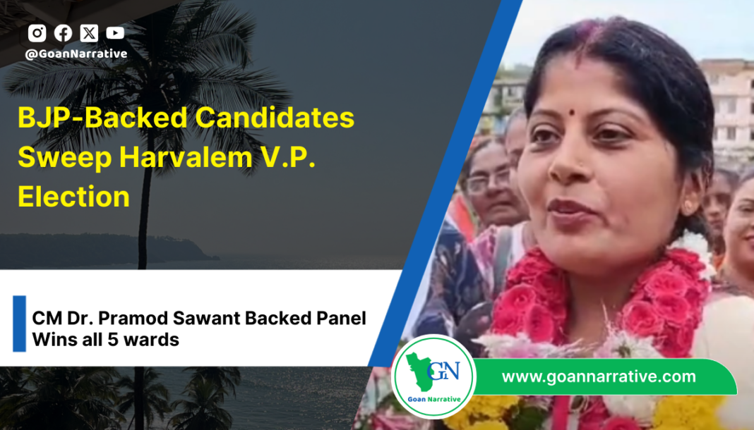 BJP-Backed Candidates Sweep Harvalem V.P. Elections