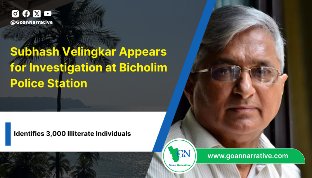 Subhash Velingkar Appears for Investigation at Bicholim Police Station