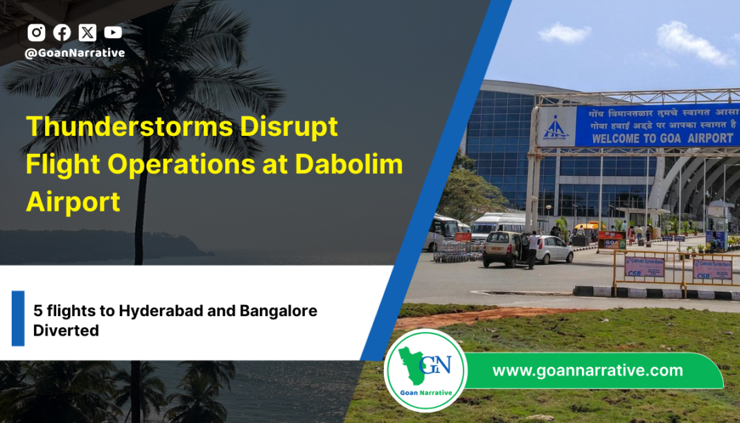 6 Thunderstorms Disrupt Flight Operations at Dabolim Airport
