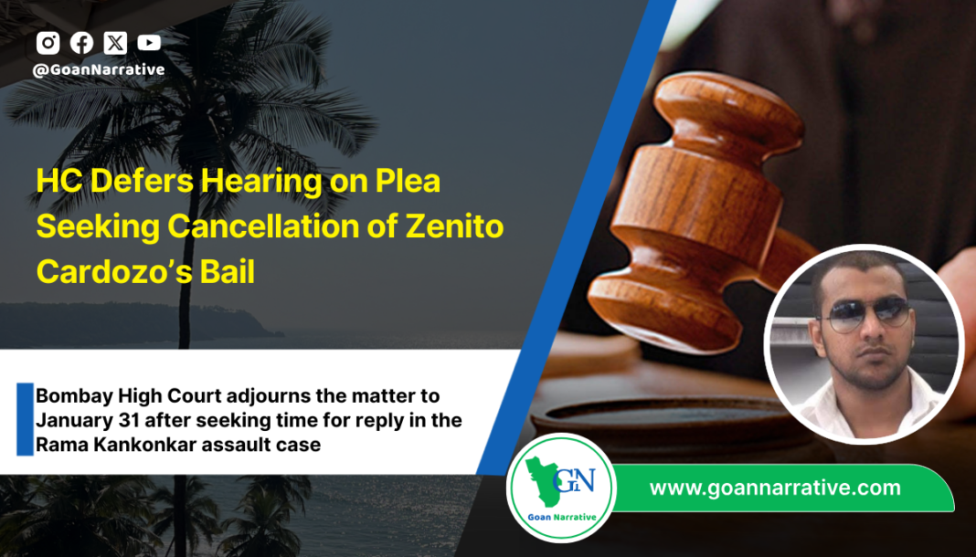 HC Defers Hearing on Plea Seeking Cancellation of Zenito Cardozo’s Bail
