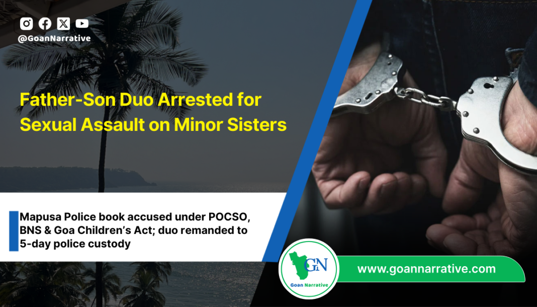 Father-Son Duo Arrested for Sexual Assault on Minor Sisters