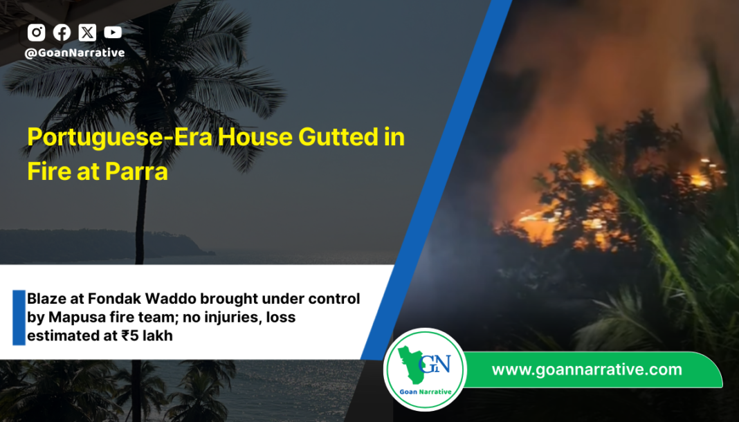 Portuguese-Era House Gutted in Fire at Parra