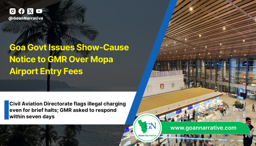 Goa Govt Issues Show-Cause Notice to GMR Over Mopa Airport Entry Fees