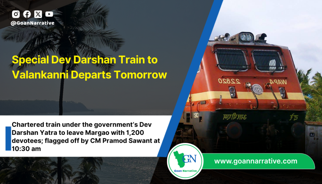 Special Dev Darshan Train to Valankanni Departs Tomorrow