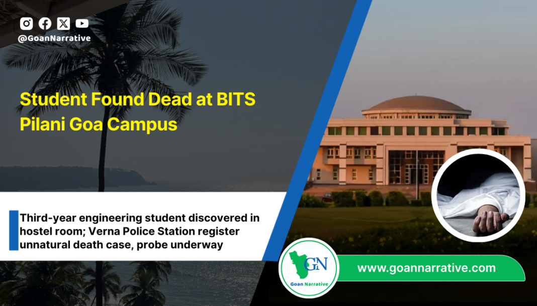 Student Found Dead at BITS Pilani Goa Campus