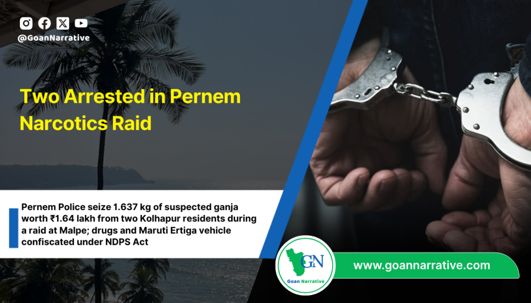 Two Arrested in Pernem Narcotics Raid