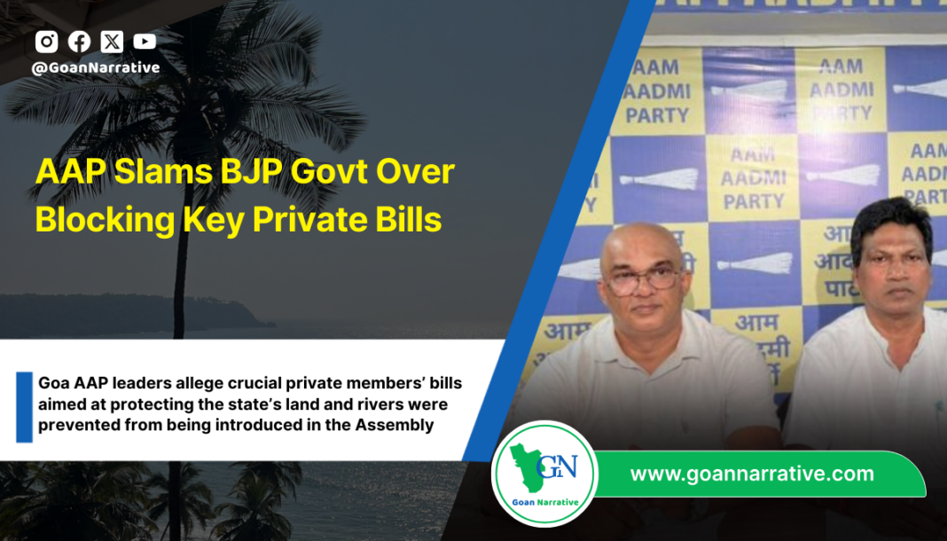 AAP Slams BJP Govt Over Blocking Key Private Bills