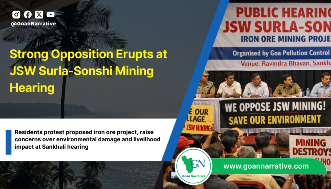 Strong Opposition Erupts at JSW Surla-Sonshi Mining Hearing
