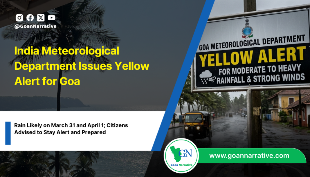 India Meteorological Department Issues Yellow Alert for Goa