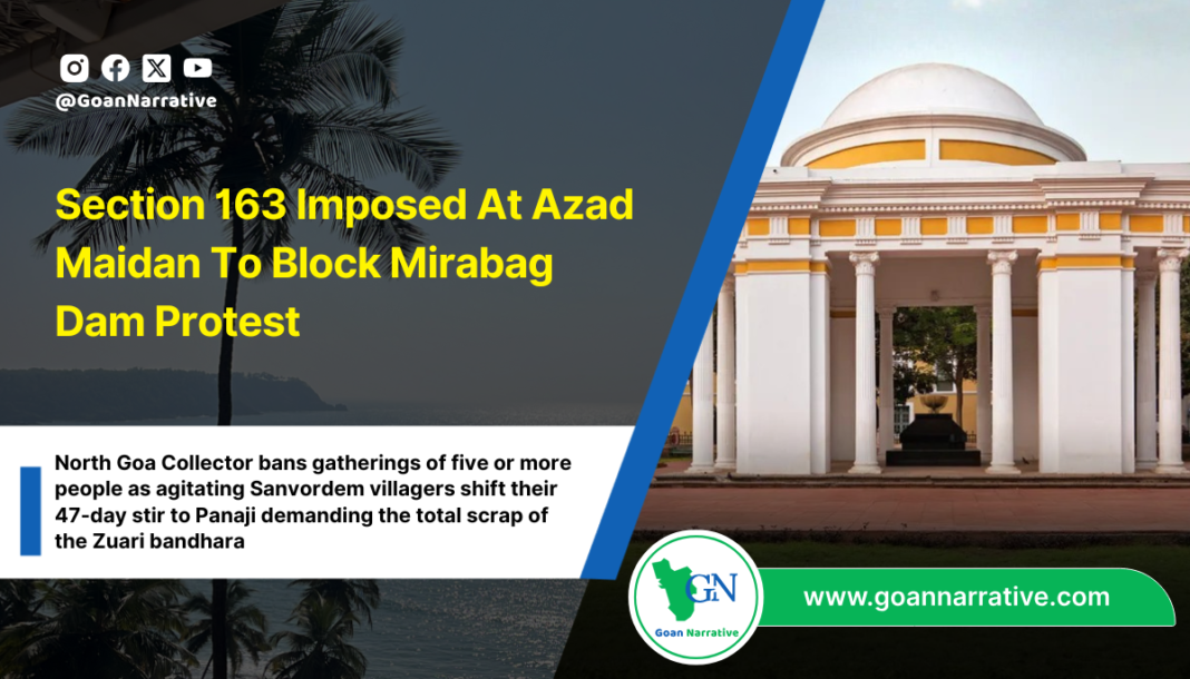 Section 163 Imposed At Azad Maidan To Block Mirabag Dam Protest