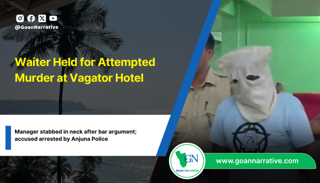 Waiter Held for Attempted Murder at Vagator Hotel