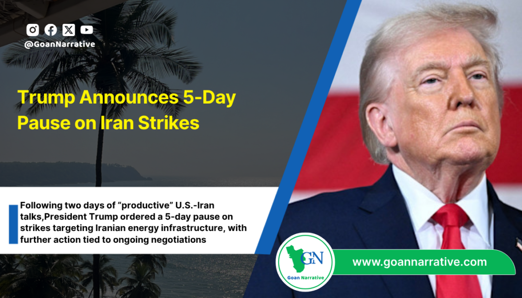 Trump Announces 5-Day Pause on Iran Strikes
